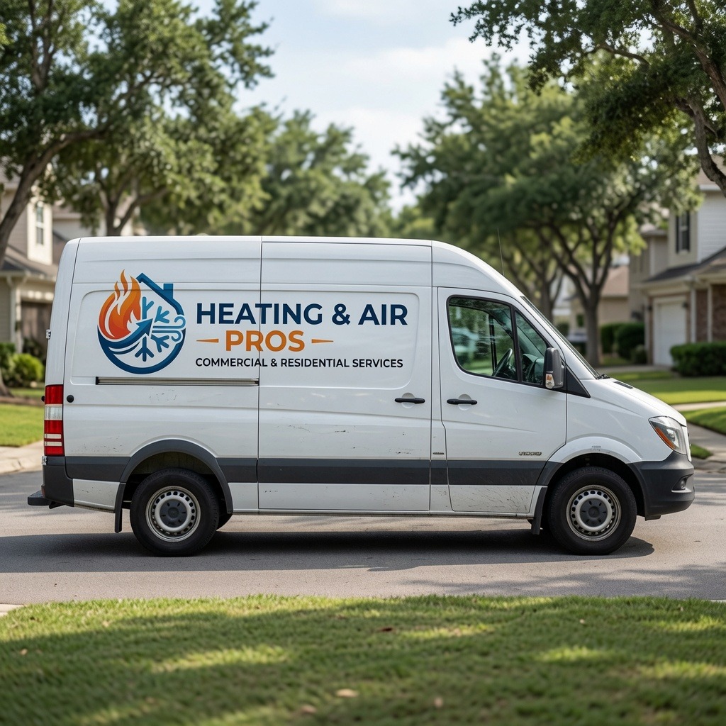 Local heating and air service van serving Wheat Ridge